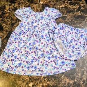 Place Kids Matching Set - Blue and Purple Floral